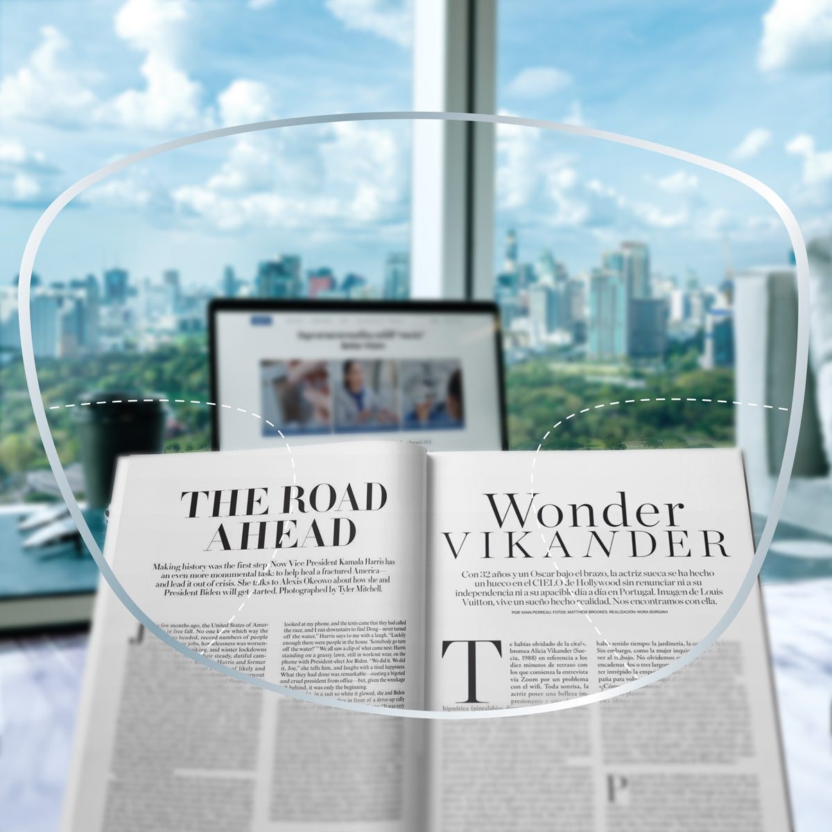 เลนส์โปรเกรสซีฟระยะใกล้