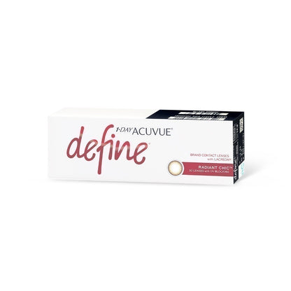 Acuvue 1 Day Define สี Radiant Chic รายวัน คอนแทคเลนส์สี จำนวน 30 ชิ้น/กล่อง