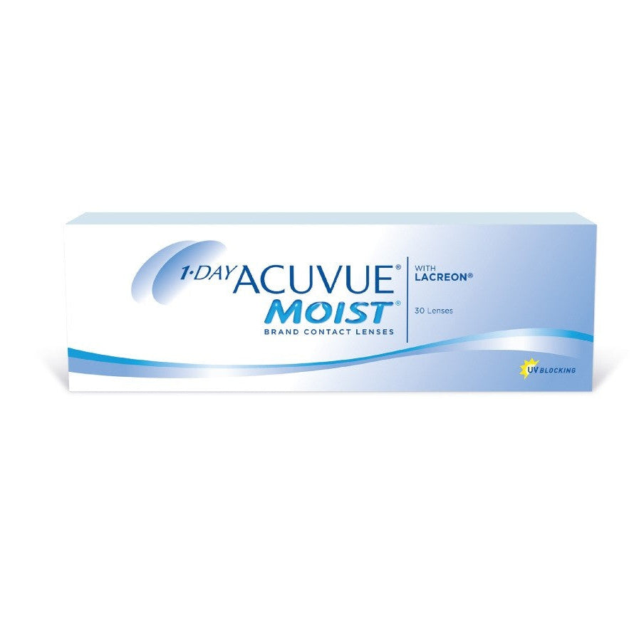 Acuvue Moist 1 Day รายวัน คอนแทคเลนส์ใส แอคคิววิว 30 ชิ้น/กล่อง